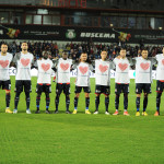 Croton vs Picerno Lega Pro 2022-2023. Otctober 30, 2022 at Stadio Ezio Scida in Crotone
In foto: Formazione in favore di Davide Ferrerio