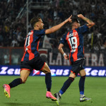 Stadio Ezio Scida, Crotone
31 Maggio 2023
Playoff Lega Pro 2022-2023
In foto: Cernigoi esulta dopo il gol dell'1-0 con Tribuzzi e Giron